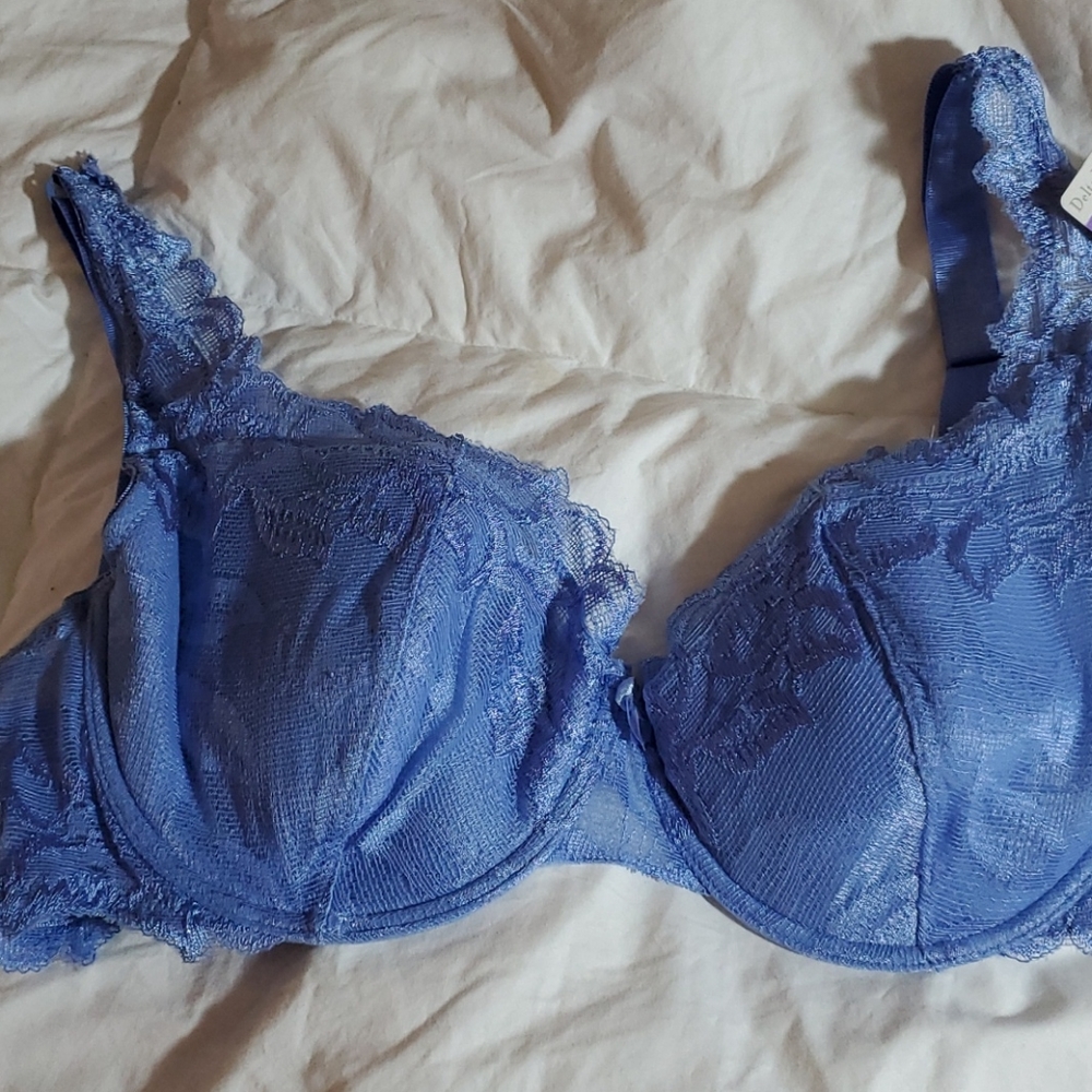Delta Burke underwire Lace Bra 36D NWT
